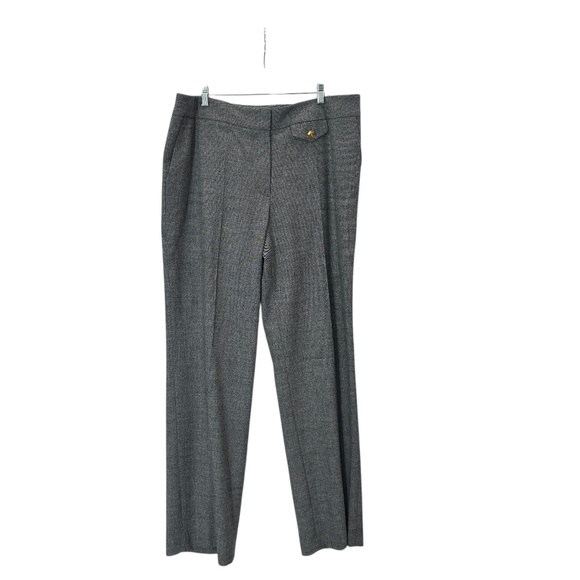 NWT $695 Escada Taminotasna Black & White Pant Size 46/US 16